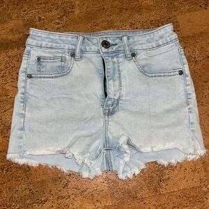 American Eagle High Rise Jean Shorts Stretch